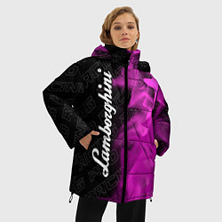 Куртка зимняя женская Lamborghini pro racing: по-вертикали, цвет: 3D-черный — фото 2