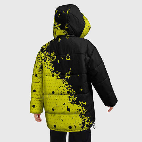 Женская зимняя куртка Black & Yellow / 3D-Красный – фото 4