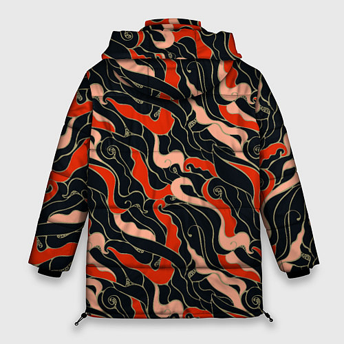 Женская зимняя куртка Japanese pattern / 3D-Светло-серый – фото 2