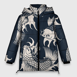 Куртка зимняя женская Japan carp, цвет: 3D-красный