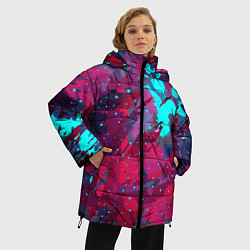 Куртка зимняя женская Смешанные краски, цвет: 3D-светло-серый — фото 2
