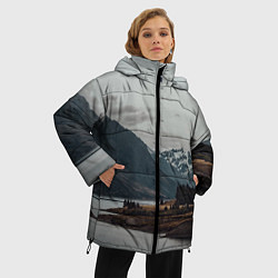 Куртка зимняя женская Островoк на озере, цвет: 3D-красный — фото 2