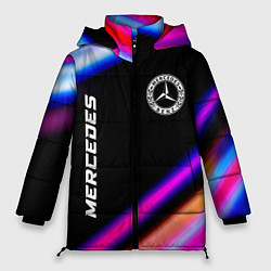 Куртка зимняя женская Mercedes speed lights, цвет: 3D-черный