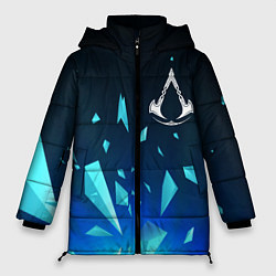 Куртка зимняя женская Assassins Creed взрыв частиц, цвет: 3D-черный