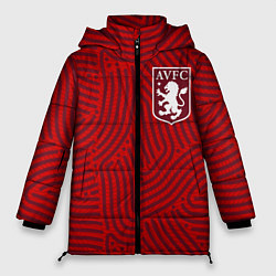 Куртка зимняя женская Aston Villa отпечатки, цвет: 3D-красный
