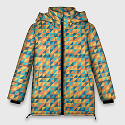 Женская зимняя куртка Абстрактный мозаичный узор