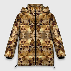 Женская зимняя куртка Мозаичный абстрактный