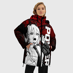Куртка зимняя женская Пауэр : Человек-бензопила, цвет: 3D-красный — фото 2