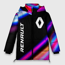 Куртка зимняя женская Renault speed lights, цвет: 3D-черный