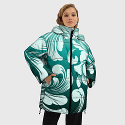 Куртка зимняя женская Гравюра весны, цвет: 3D-черный — фото 2