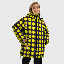 Куртка зимняя женская BTC-Биткойн, цвет: 3D-красный — фото 2