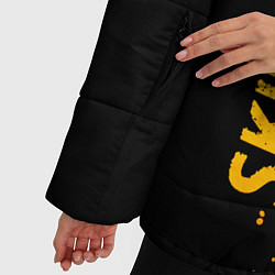 Куртка зимняя женская Skillet - gold gradient: по-вертикали, цвет: 3D-черный — фото 2