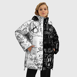 Куртка зимняя женская Dead inside mood ZXC, цвет: 3D-черный — фото 2