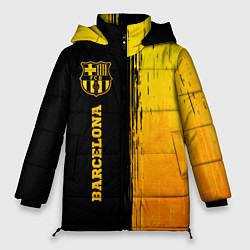 Куртка зимняя женская Barcelona - gold gradient: по-вертикали, цвет: 3D-черный