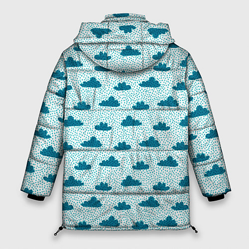 Женская зимняя куртка Облака и дождь / 3D-Светло-серый – фото 2