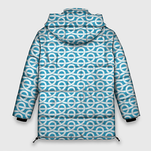 Женская зимняя куртка Узел верёвочный / 3D-Светло-серый – фото 2