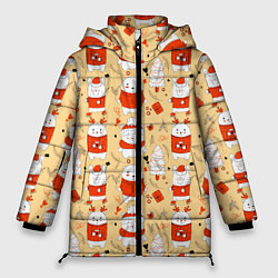 Куртка зимняя женская New year bears, цвет: 3D-светло-серый
