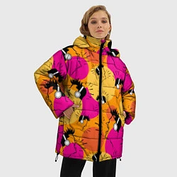 Куртка зимняя женская Меломаны кричат, цвет: 3D-черный — фото 2