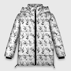 Куртка зимняя женская Руки дирижера, цвет: 3D-черный