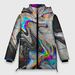 Куртка зимняя женская Abstract digital, цвет: 3D-черный