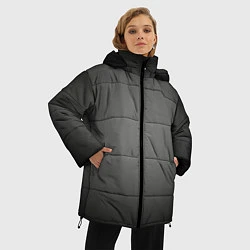 Куртка зимняя женская Серый, черный градиент, цвет: 3D-черный — фото 2