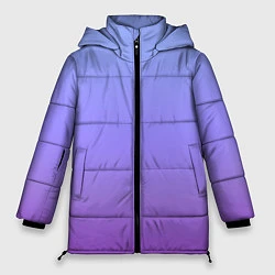 Куртка зимняя женская Фиолетовый градиент, цвет: 3D-светло-серый