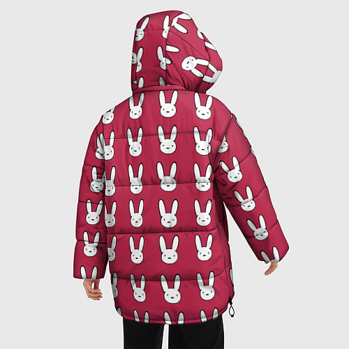 Женская зимняя куртка Bunny Pattern red / 3D-Красный – фото 4