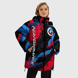 Куртка зимняя женская Бмв - цвета м серии, цвет: 3D-черный — фото 2