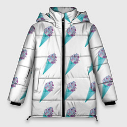 Куртка зимняя женская Vaporwave ice cream, цвет: 3D-красный
