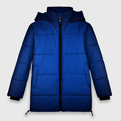 Куртка зимняя женская Кобальтовый градиент, цвет: 3D-черный