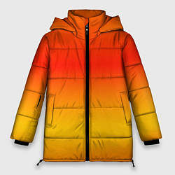 Куртка зимняя женская Переливы оранжевого, цвет: 3D-красный