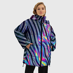 Куртка зимняя женская Металлический блеск, цвет: 3D-светло-серый — фото 2