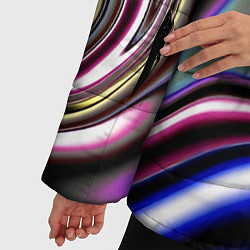 Куртка зимняя женская Блестящая ткань, цвет: 3D-светло-серый — фото 2