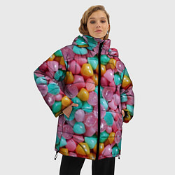 Куртка зимняя женская Конфетные камешки Монпансье, цвет: 3D-светло-серый — фото 2