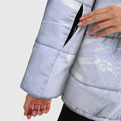 Куртка зимняя женская Голография и пленка - текстура, цвет: 3D-черный — фото 2