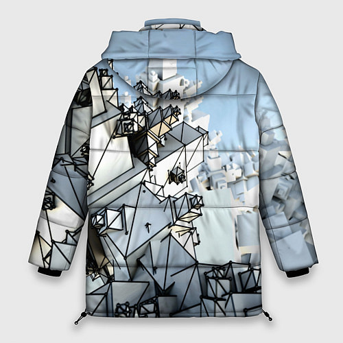 Женская зимняя куртка Новый мир нейросети / 3D-Светло-серый – фото 2