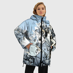 Куртка зимняя женская Новый мир нейросети, цвет: 3D-светло-серый — фото 2