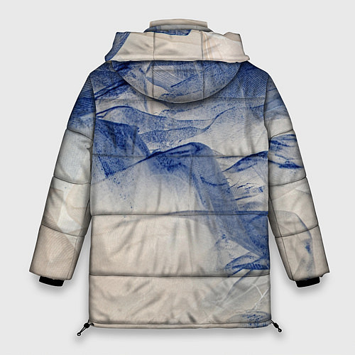 Женская зимняя куртка Горы скалы в тумане / 3D-Светло-серый – фото 2