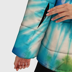 Куртка зимняя женская Тай Дай: арт нейросети, цвет: 3D-черный — фото 2