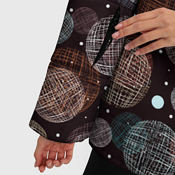 Куртка зимняя женская Плетеные шары, цвет: 3D-светло-серый — фото 2