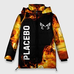 Куртка зимняя женская Placebo и пылающий огонь, цвет: 3D-черный