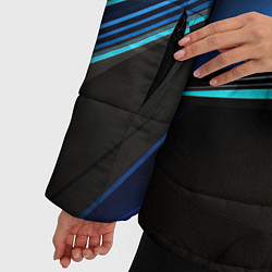 Куртка зимняя женская Dark geometry, цвет: 3D-светло-серый — фото 2