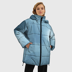 Куртка зимняя женская Синий туман, цвет: 3D-черный — фото 2