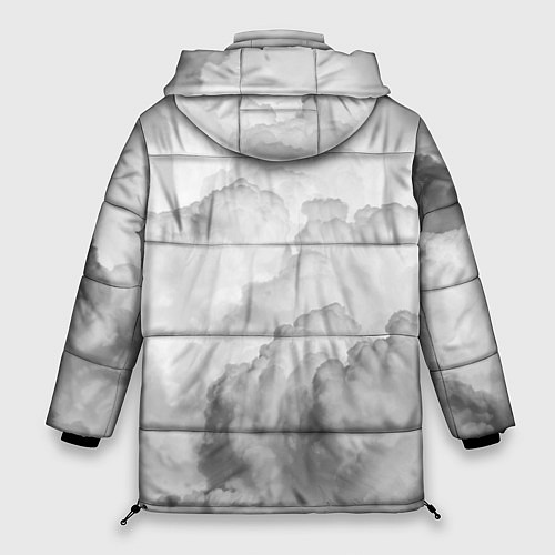 Женская зимняя куртка Пористые облака / 3D-Светло-серый – фото 2
