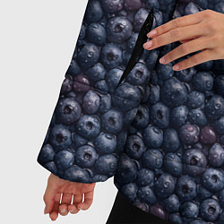 Куртка зимняя женская Сочная текстура из черники, цвет: 3D-светло-серый — фото 2