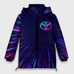 Женская зимняя куртка Toyota neon speed lines