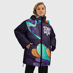 Куртка зимняя женская GTA graffity splash, цвет: 3D-черный — фото 2