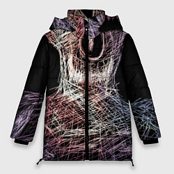 Куртка зимняя женская Бог Вселенной, цвет: 3D-черный