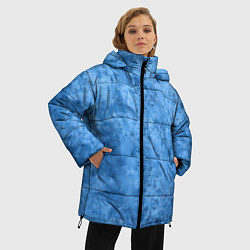 Куртка зимняя женская Синий камень, цвет: 3D-светло-серый — фото 2