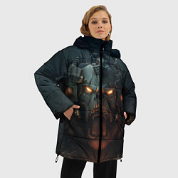 Куртка зимняя женская Space marine machine, цвет: 3D-черный — фото 2